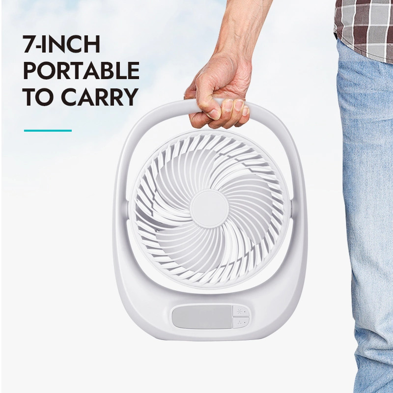 Winning Star Rechargeable Outdoor Mini Fan 3 Speeds 2 Brightness (Used) - View 2