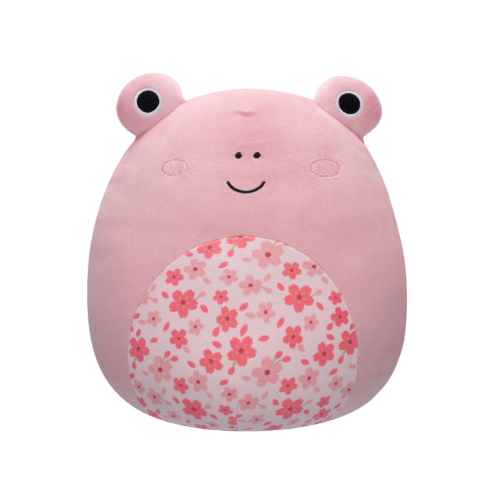 Squishmallow Official Kellytoy Plush - 7.5 Inch Wendy The Frog With Floral Belly