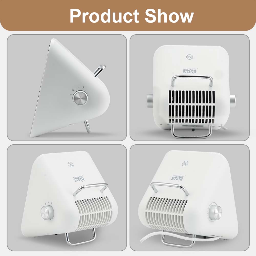 Winning Star Electric Mini Desk Heater 1500W with Adjustable Temperature and Compact Design - View 6