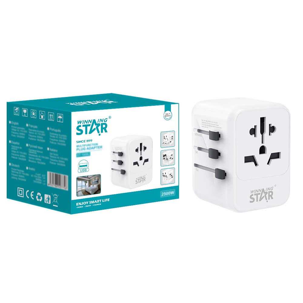 Winning Star Multifunctional Travel Socket 2500W (Used) - View 6