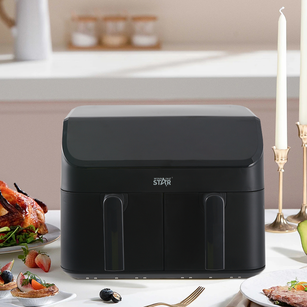 Winning Star 2000W 4.5+4.5L Dual Zone 2-Basket Air Fryer - View 3