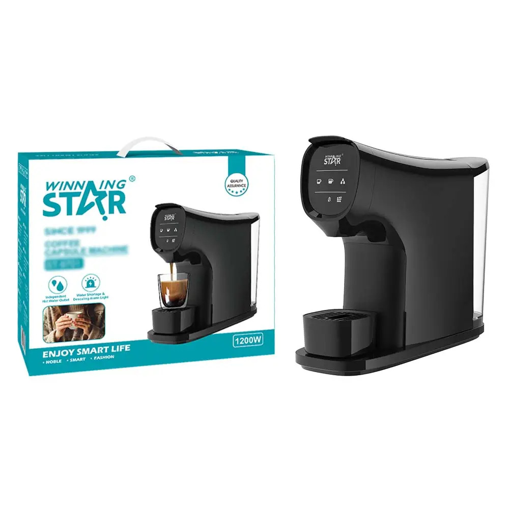 Winning Star Electric Capsule Coffee Machine 1200W 19 Bar, Compact Design, 1L Water Tank - View 7