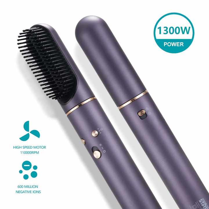 Winning Star Multi-Functional Negative Ion High Speed 5 In 1 Hair Dryer 1300W - Black (Used) - View 2